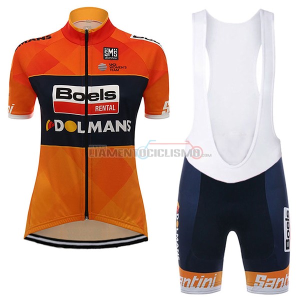 Donne Abbigliamento Ciclismo Damen Boels Dolmans 2017 arancione